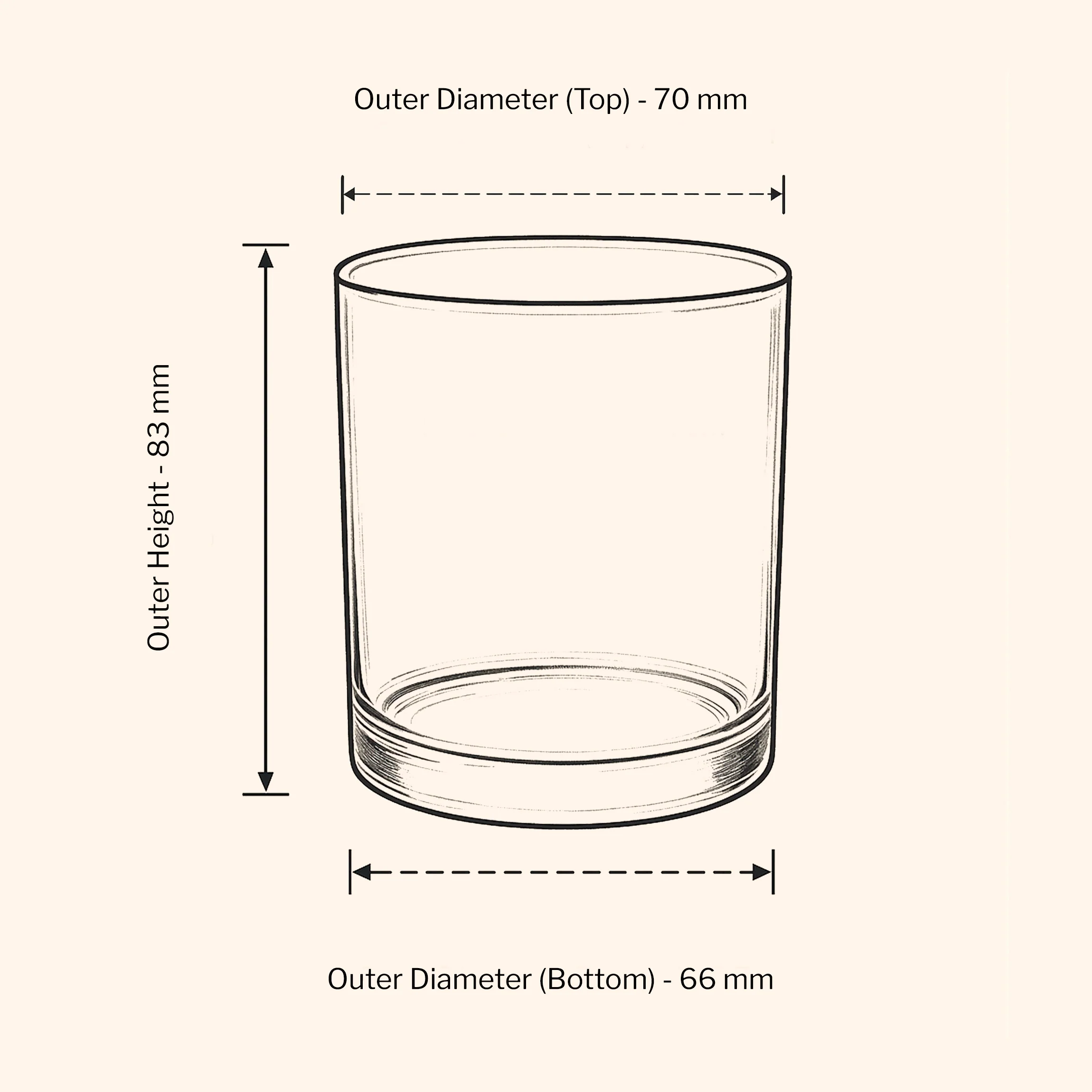 20cl Lotti Candle Jar - Frosted - Image 2
