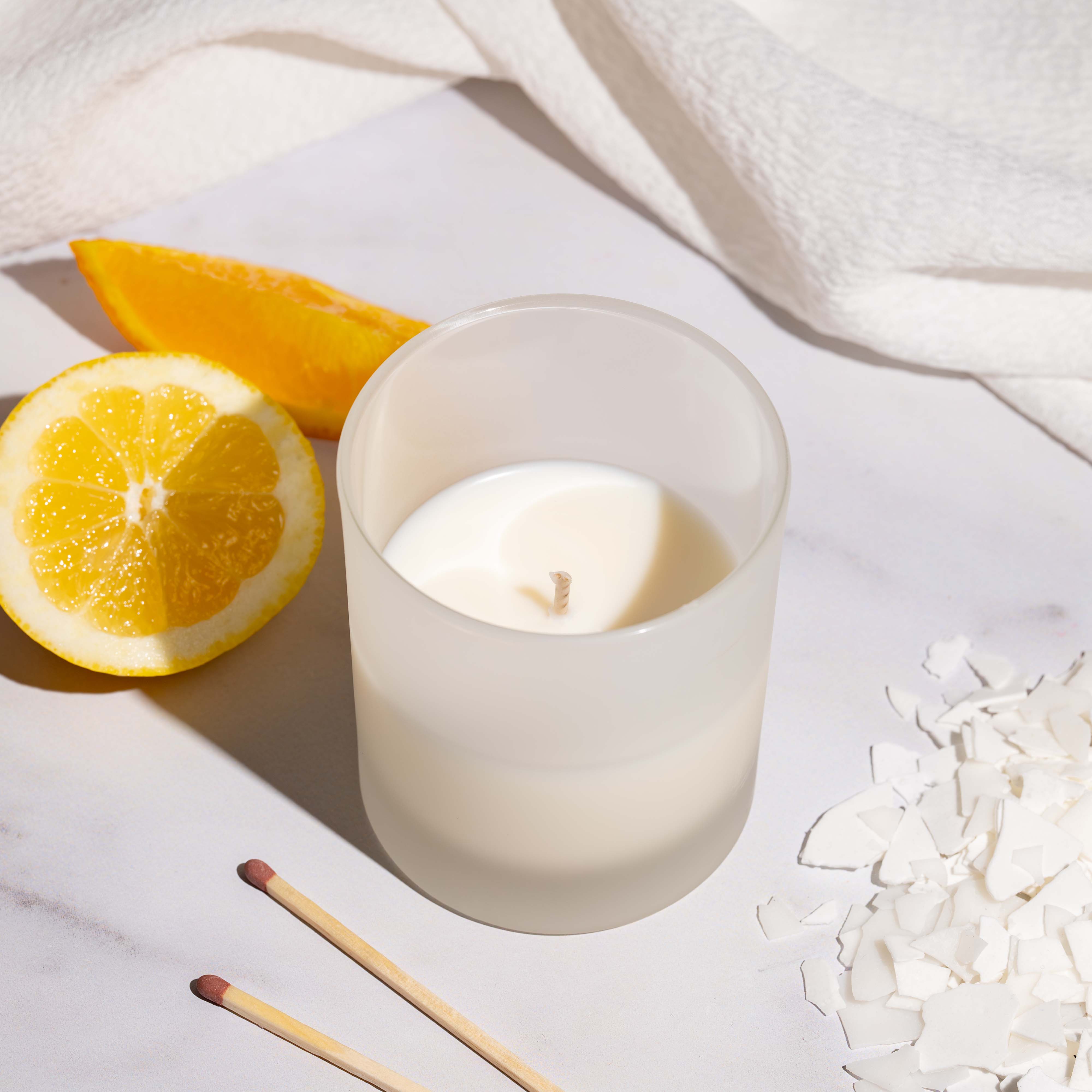 20cl Lotti Candle Jar - Frosted - Image 3