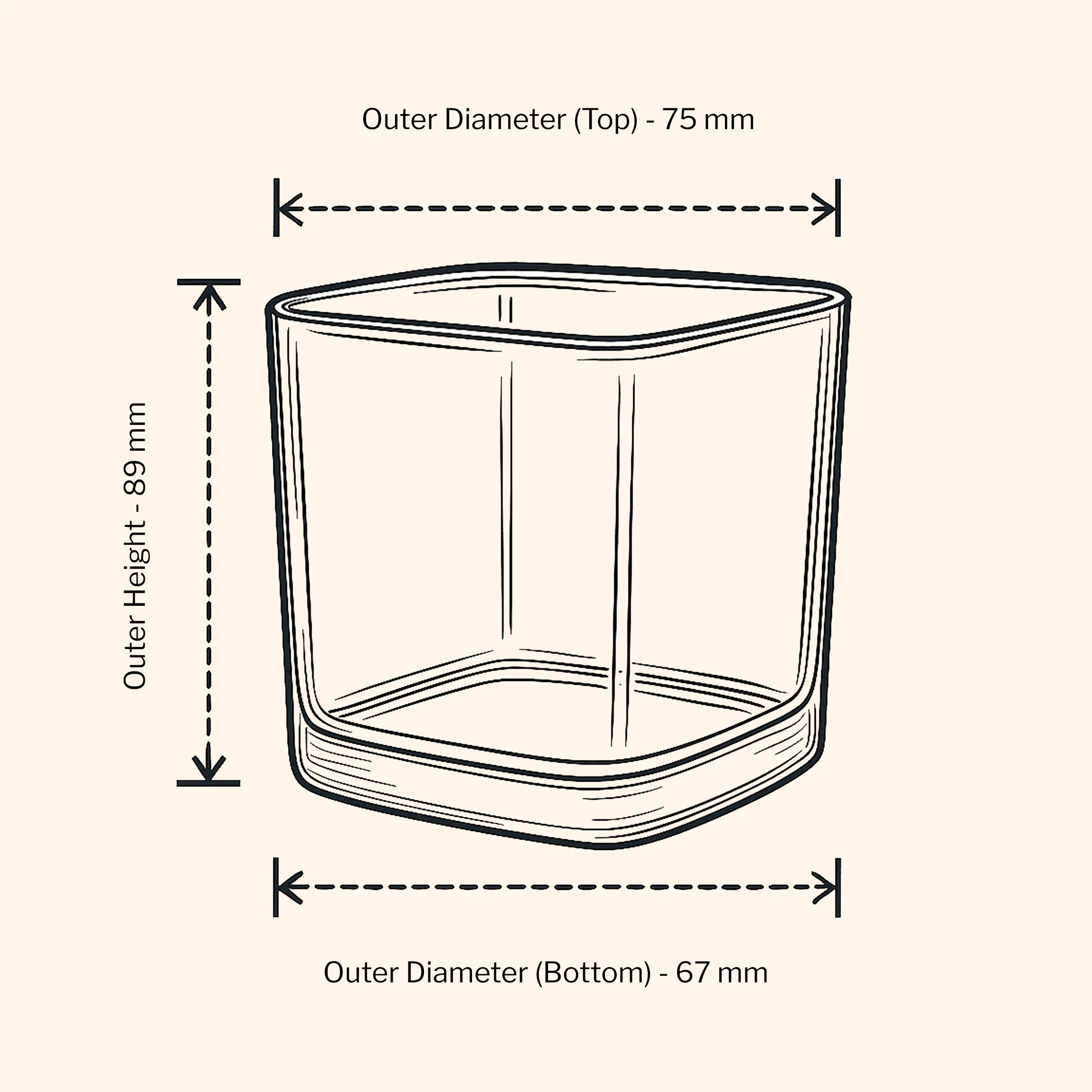 26cl Isla Candle Jar - Clear - Image 2