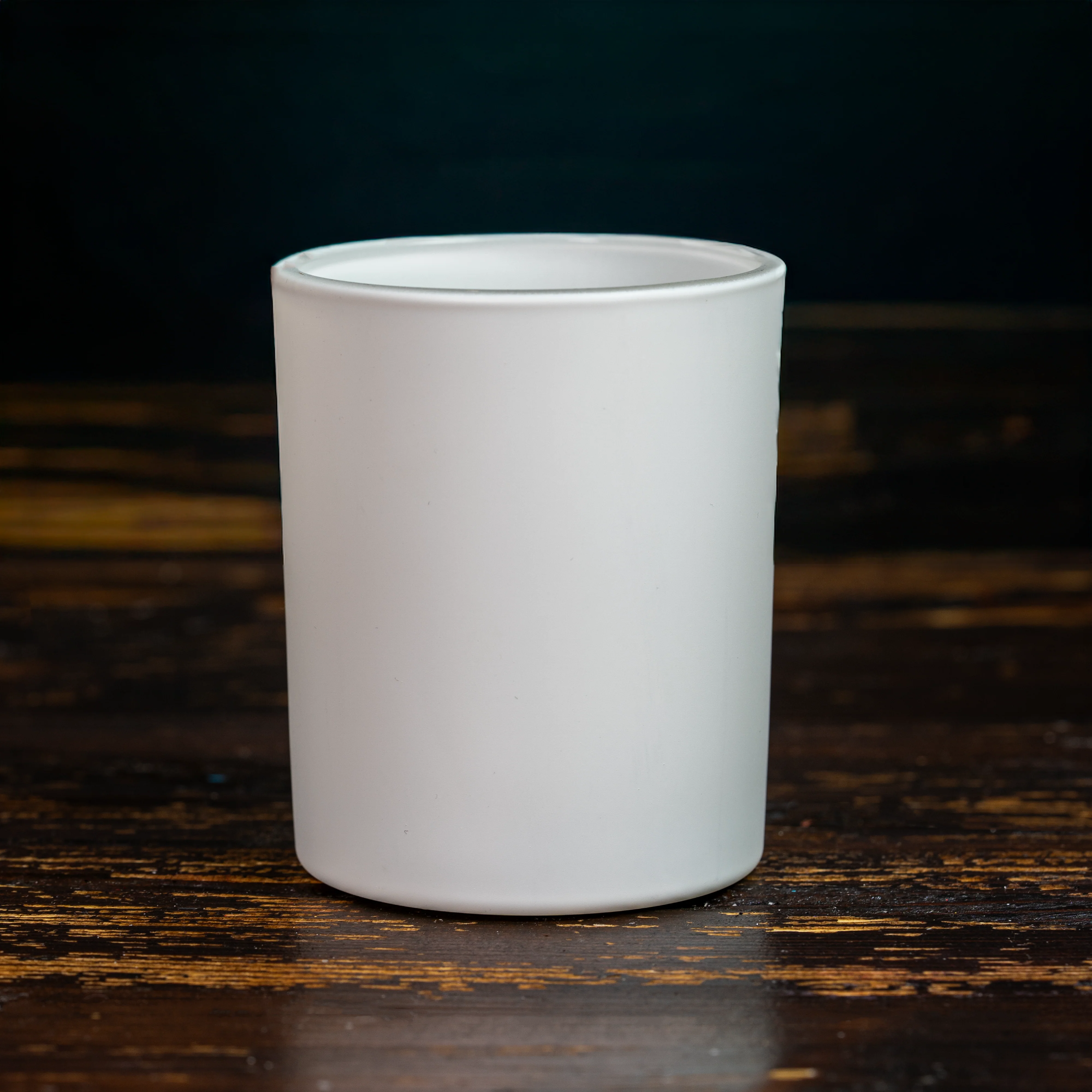 30cl Ebony Candle Jar - White Matt - Image 2
