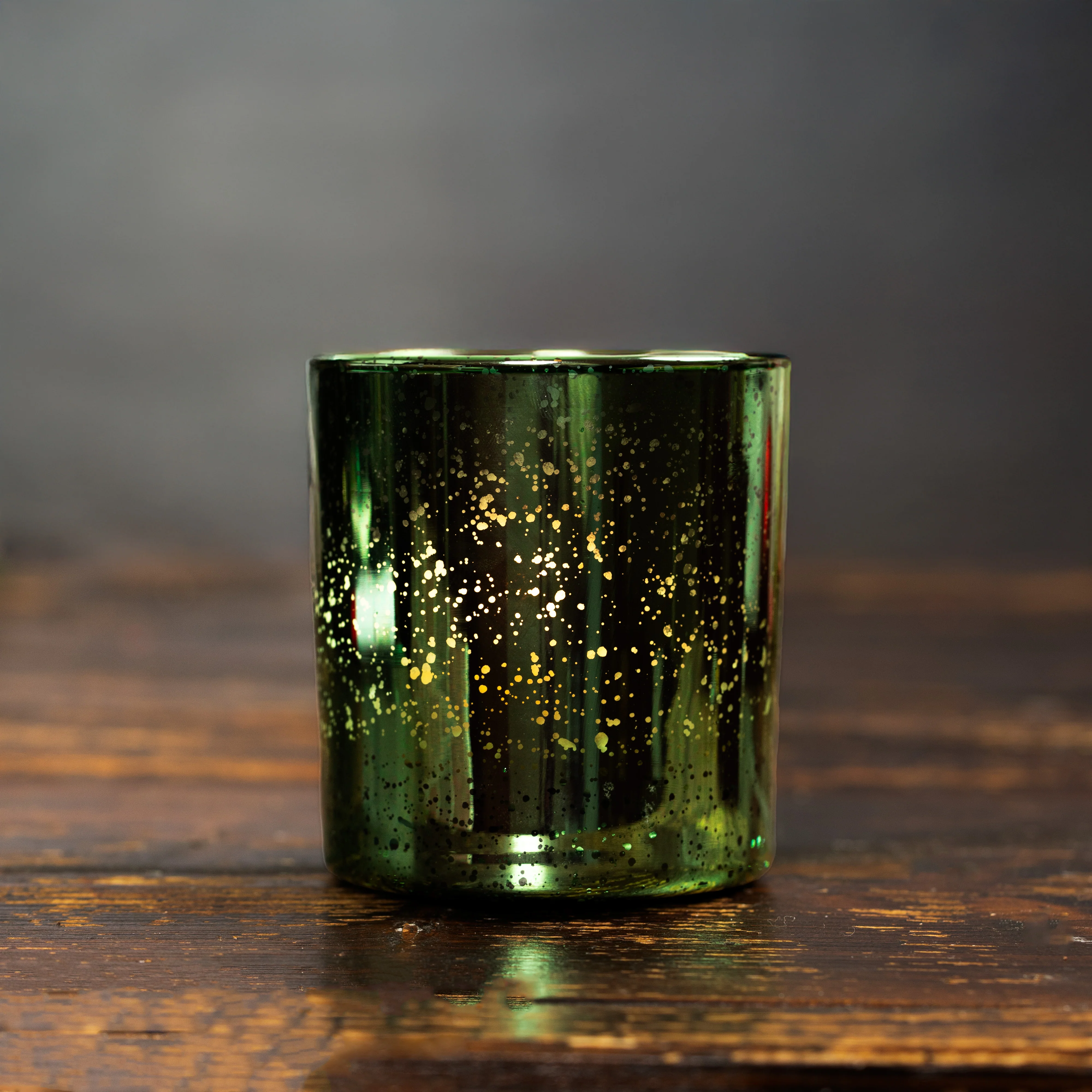 30cl Electroplated Glass - Emerald