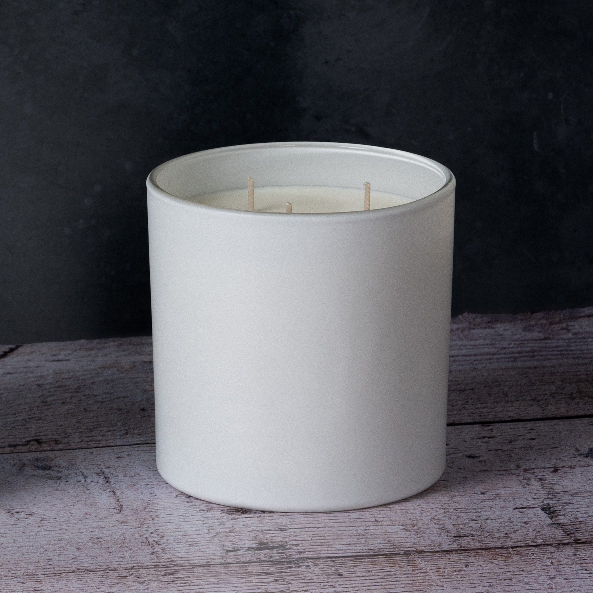64cl Ebony Candle Jar- Matt White - Image 3