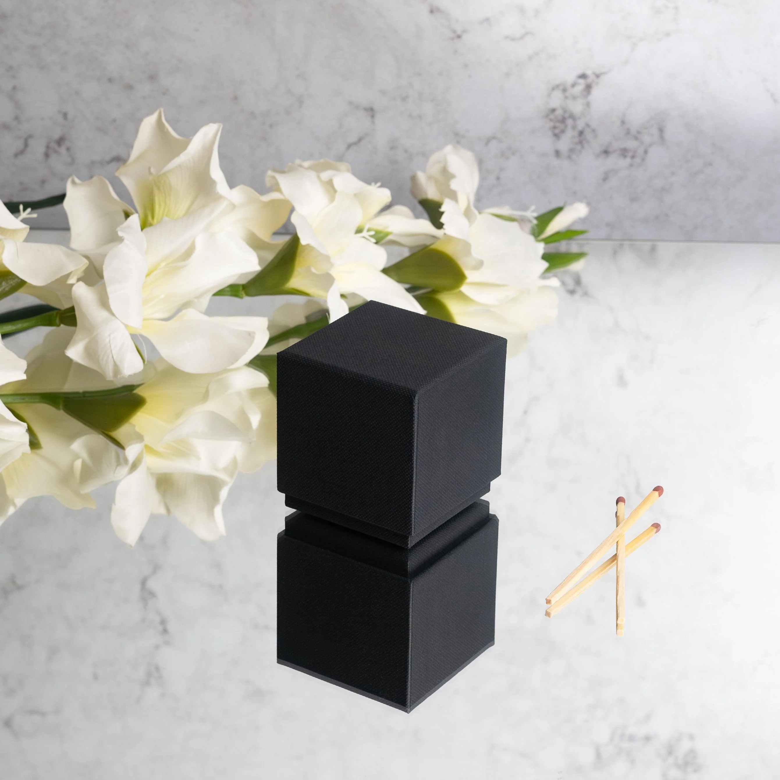 Black Rigid Candle Box (Size 2) - Image 3