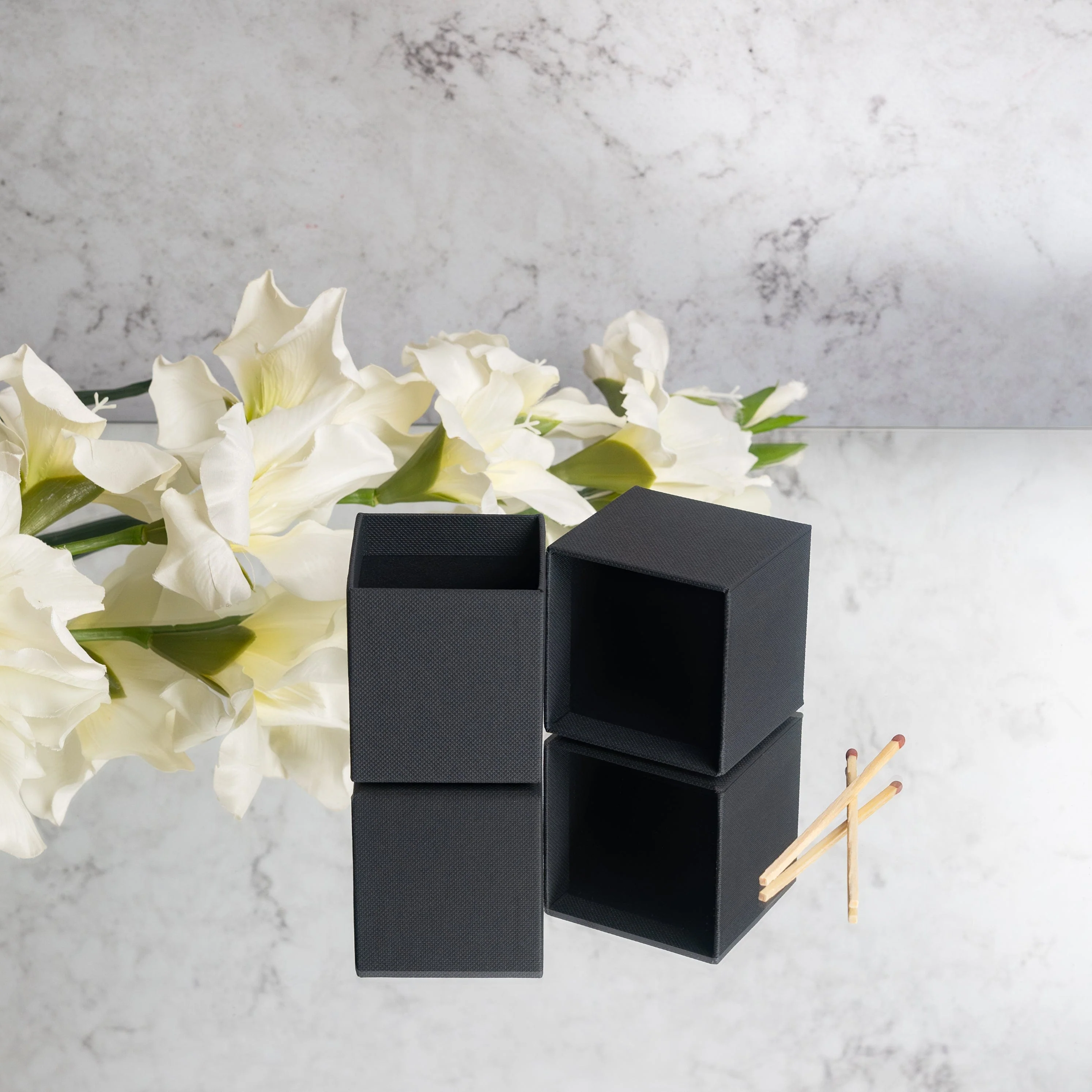 Black Rigid Candle Box (Size 2) - Image 4