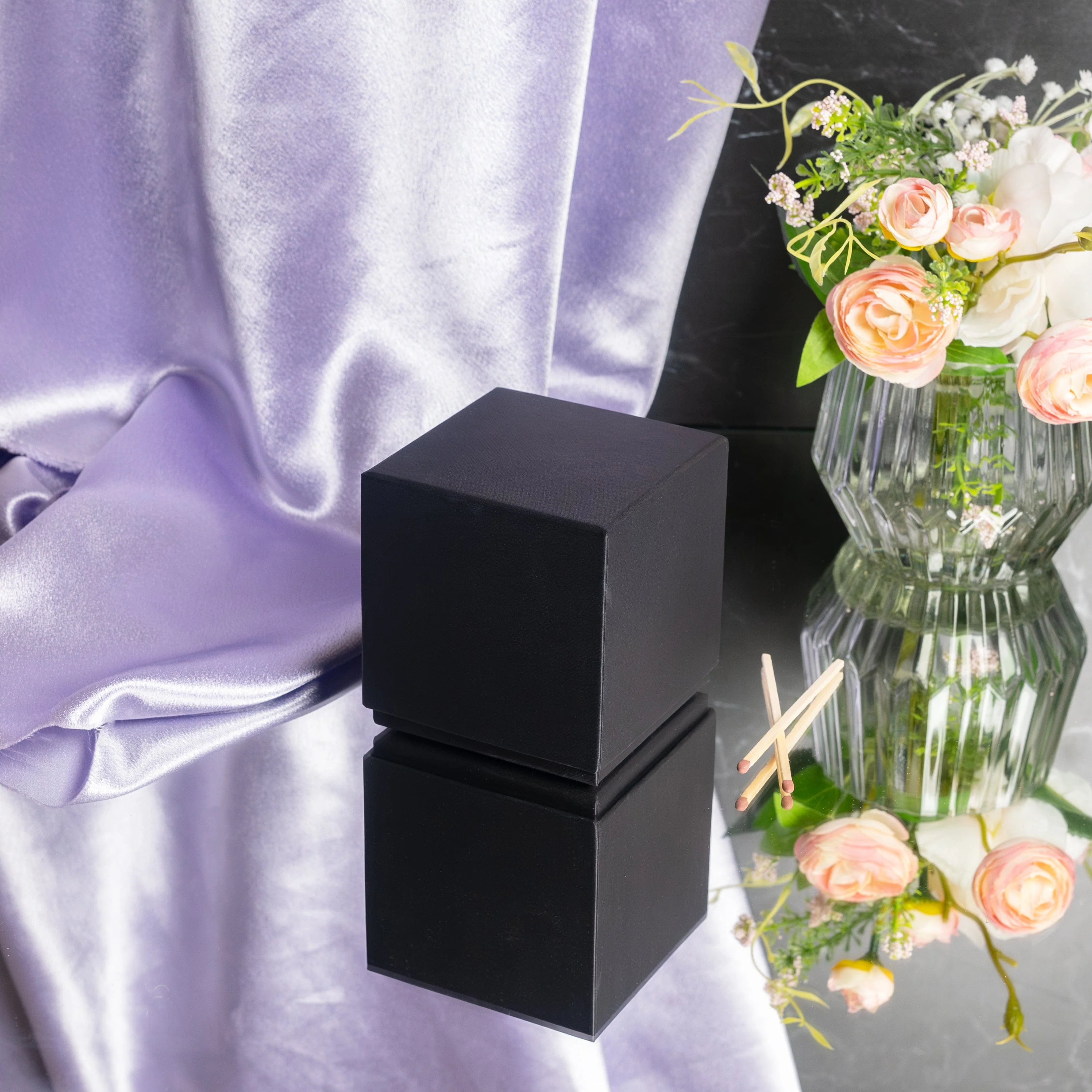 Black Rigid Candle Box (Size 3) - Image 2