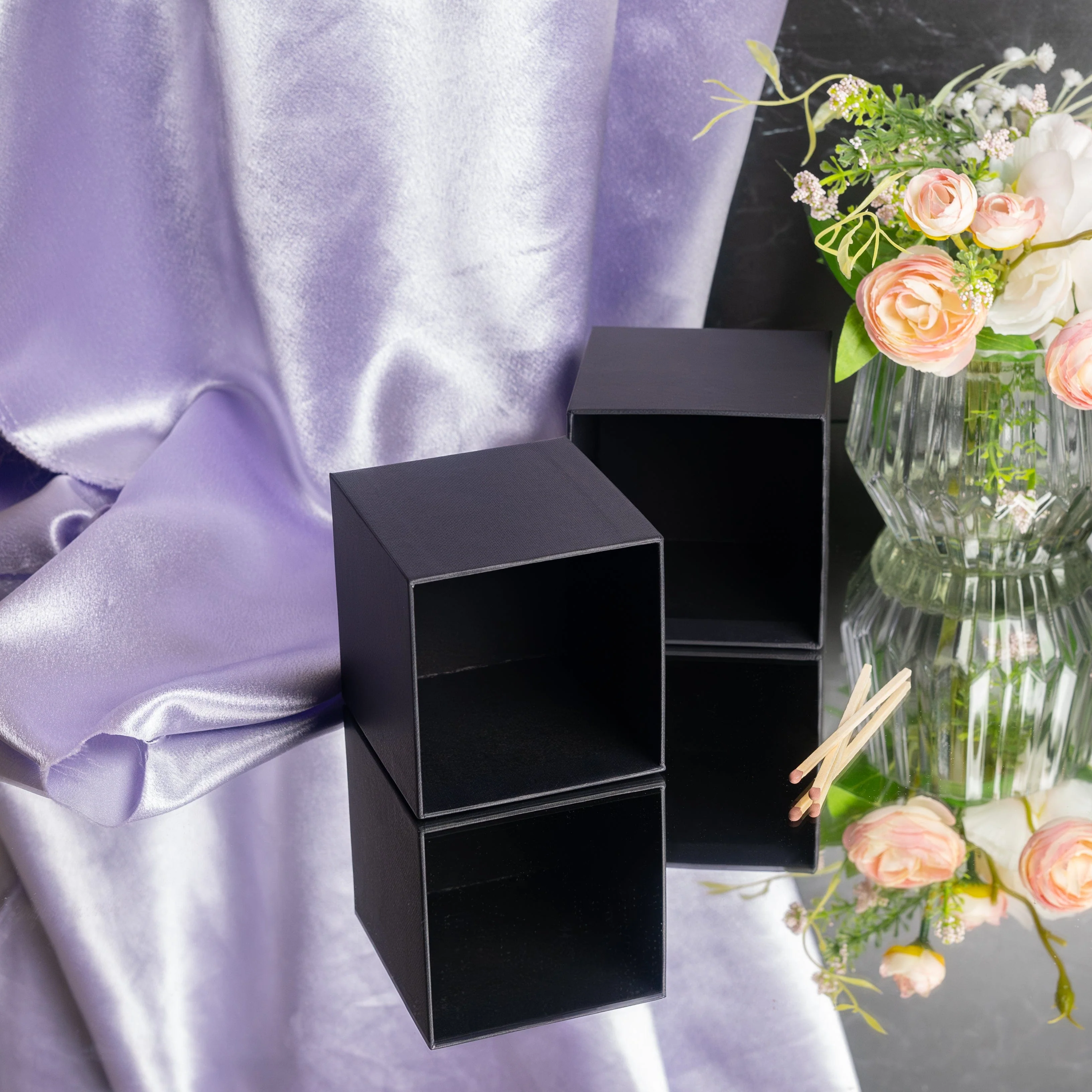 Black Rigid Candle Box (Size 3) - Image 3