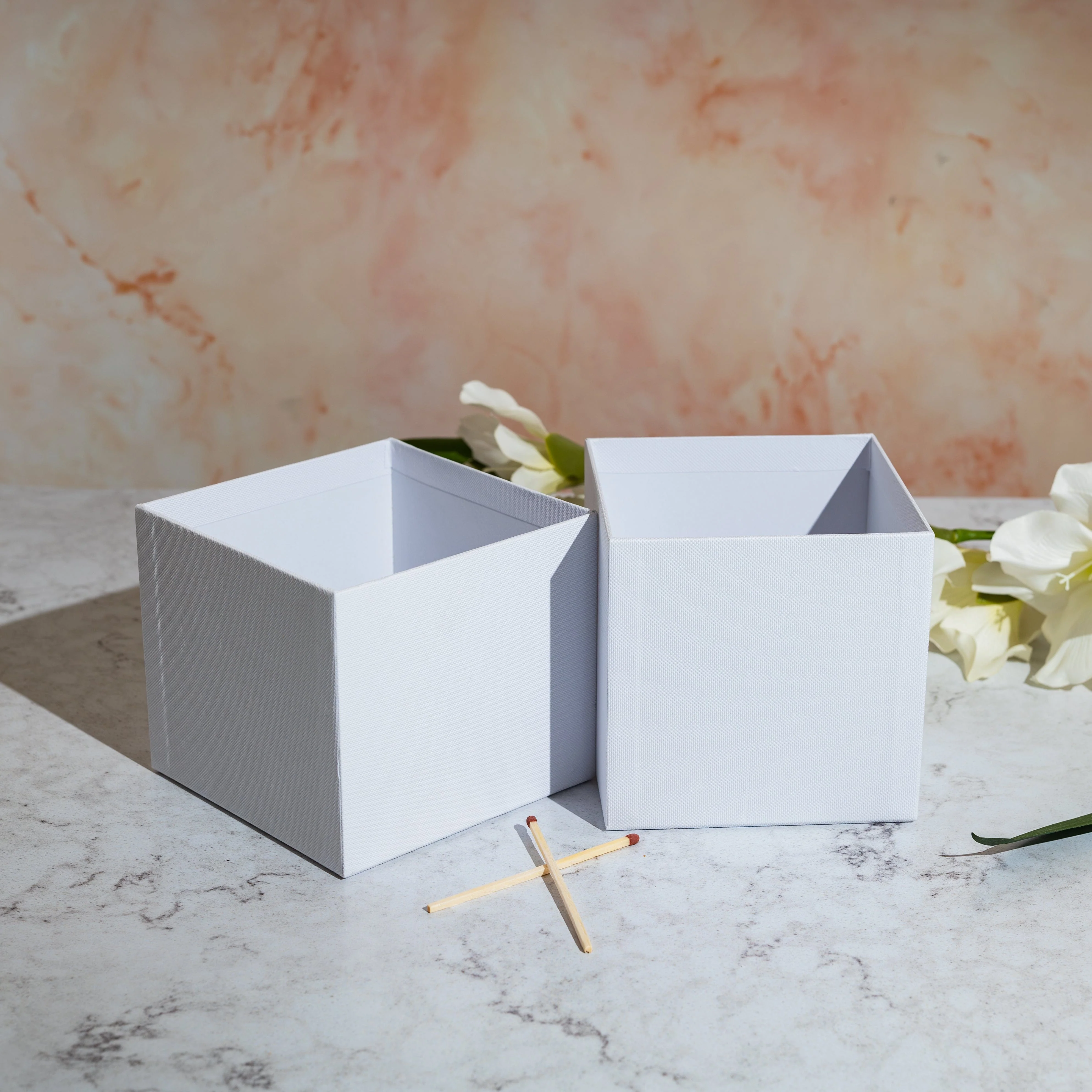 White Rigid Candle Box (Size 6) - Image 5