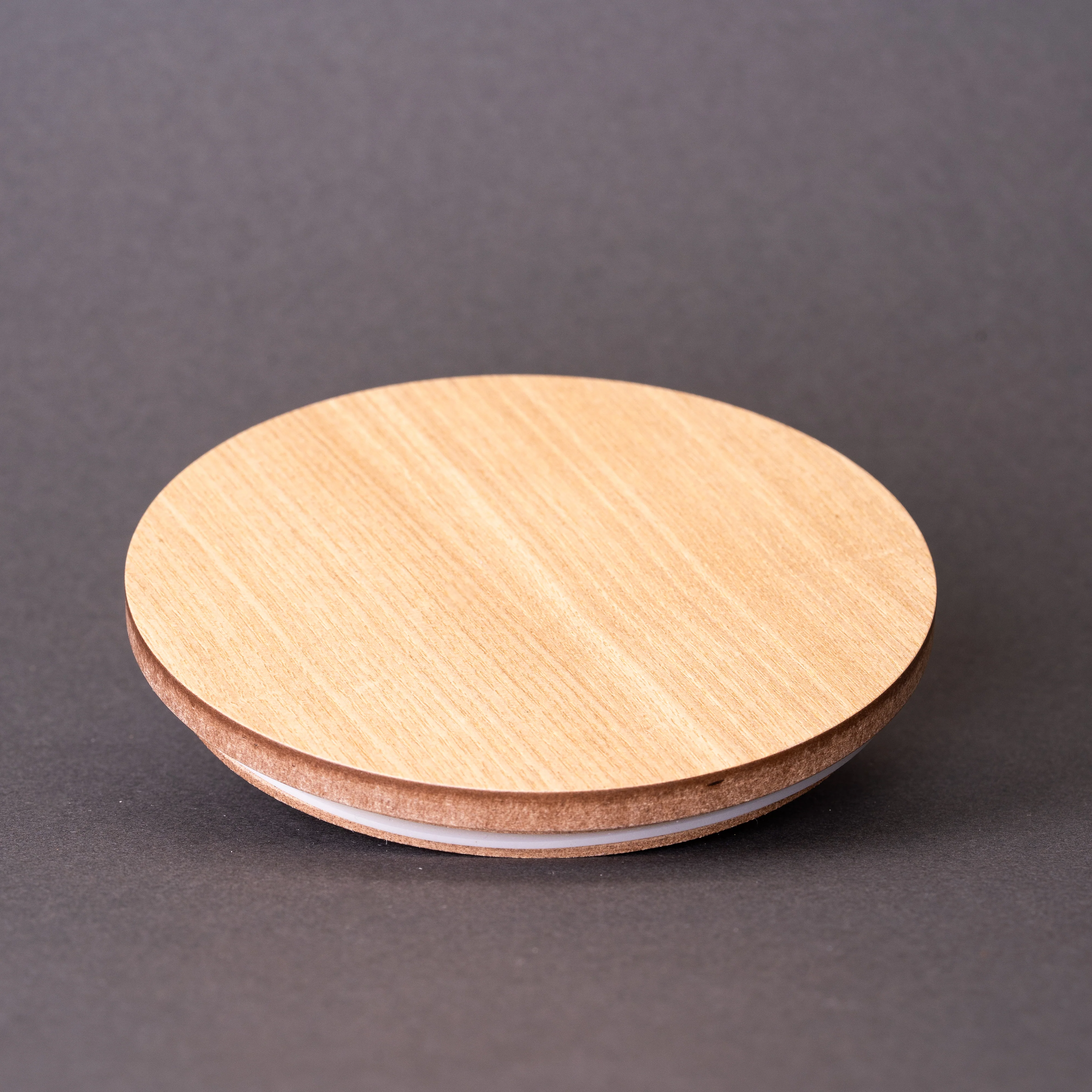 Natural Ash Wooden Lid for 64cl Ebony Jar - Pack of 2