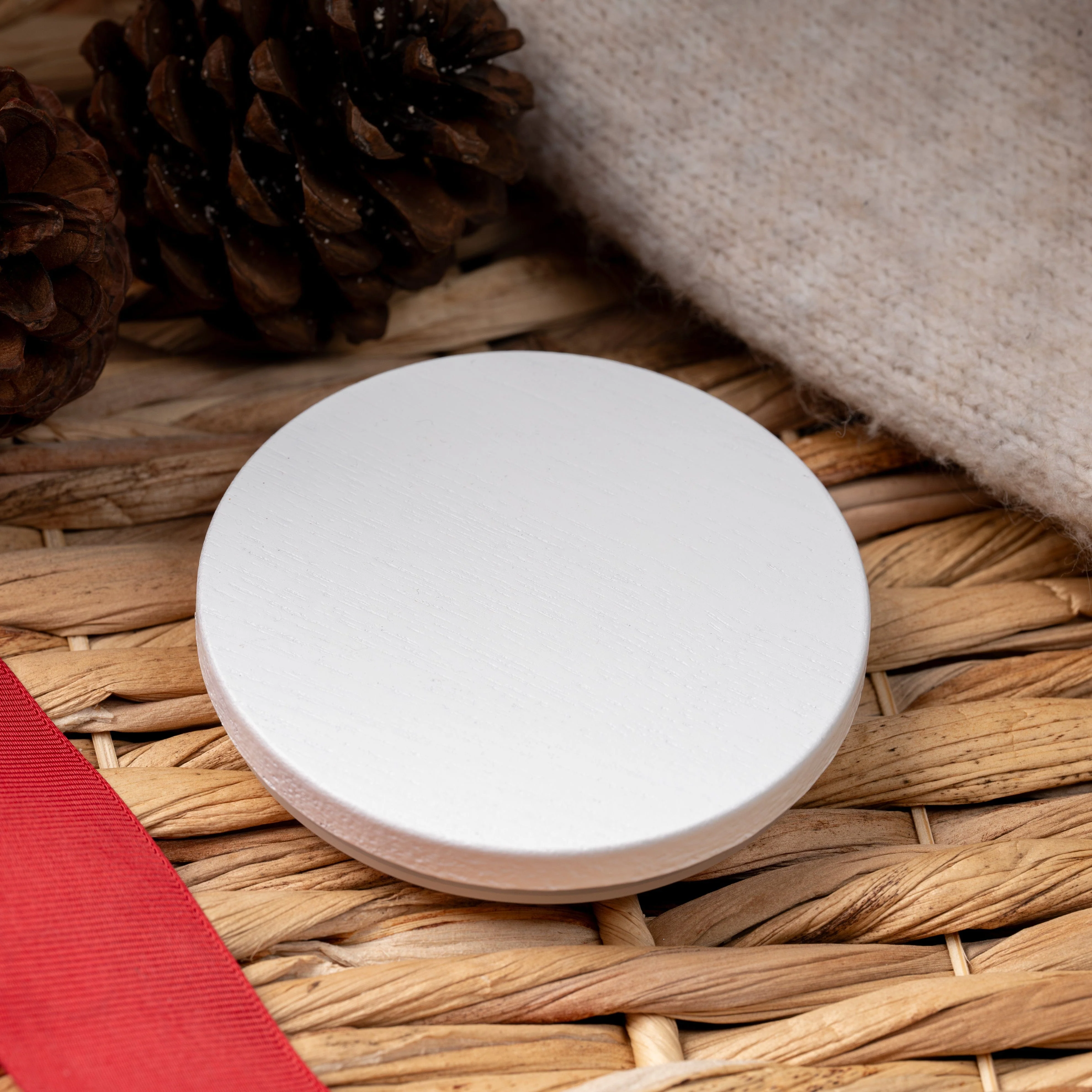 White Wooden Lid for 30cl Lotti & Aria Jars - Image 2